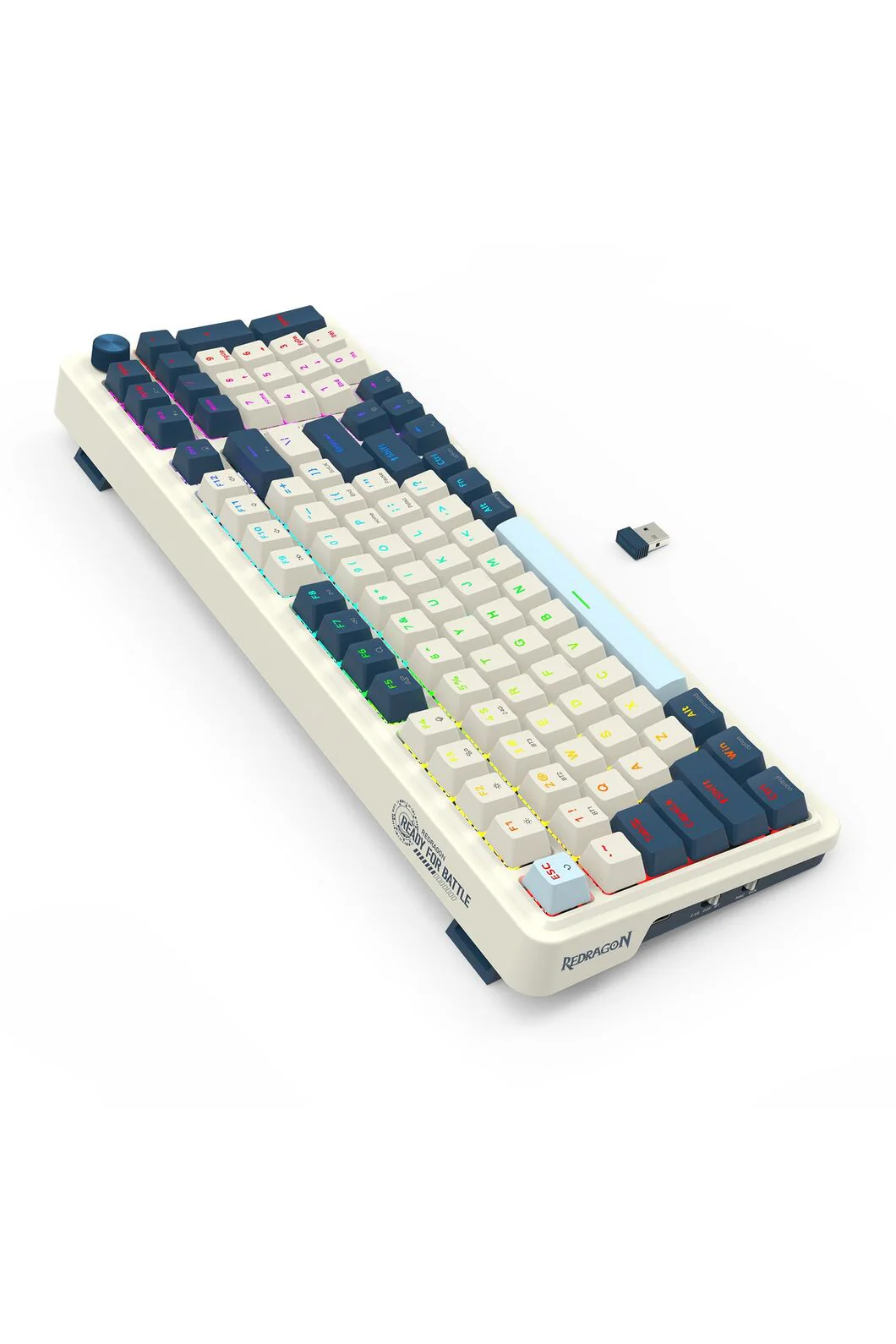 Redragon K686WB RGB Pro EISA Navy 98+1 Gasket Wireless Mechanical Keyboard - Image 6