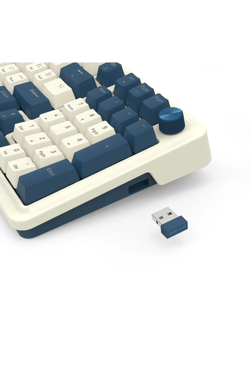 Redragon K686WB RGB Pro EISA Navy 98+1 Gasket Wireless Mechanical Keyboard - Image 9