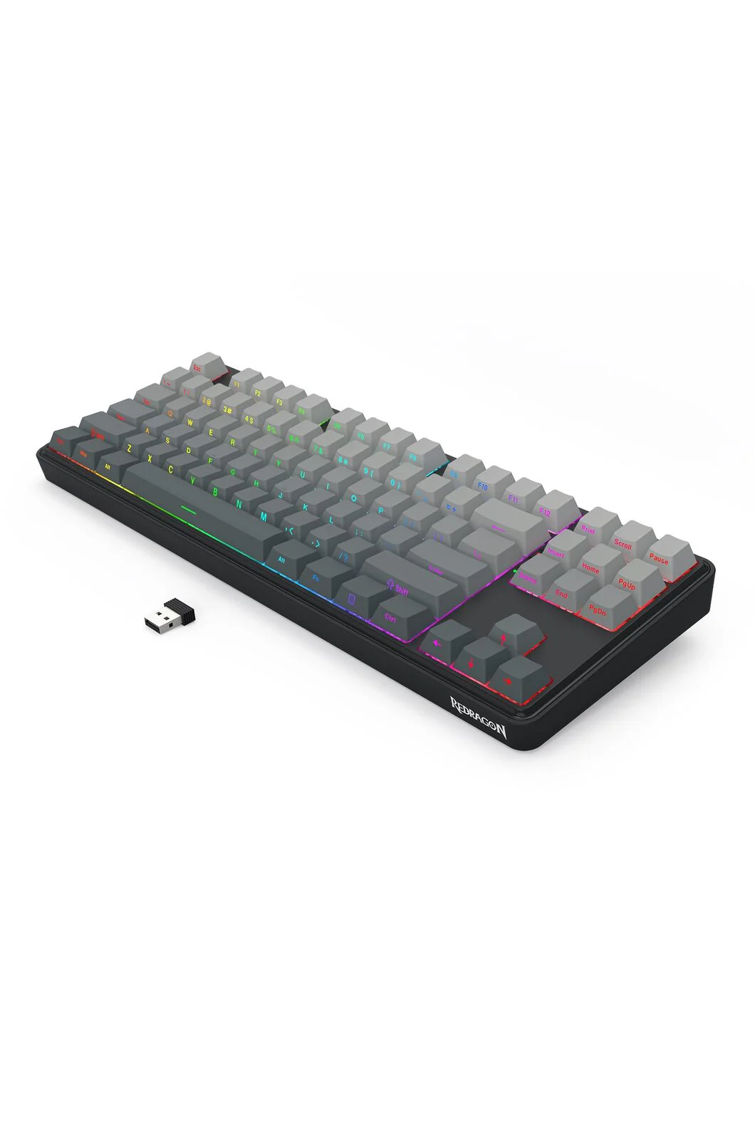 Redragon K707SP RGB Pro Star Blade Charcoal TKL Gasket Wireless Mechanical Keyboard - Image 6
