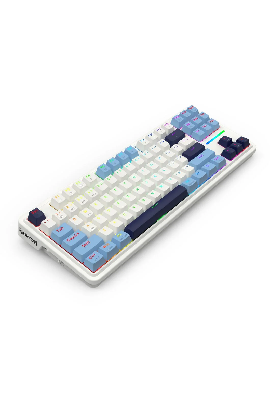 Redragon K728WBB RGB Pro Antonium Pro White TKL Gasket Wireless Mechanical Keyboard - Image 3