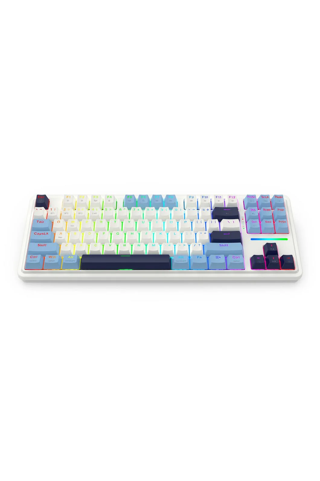 Redragon K728WBB RGB Pro Antonium Pro White TKL Gasket Wireless Mechanical Keyboard - Image 4