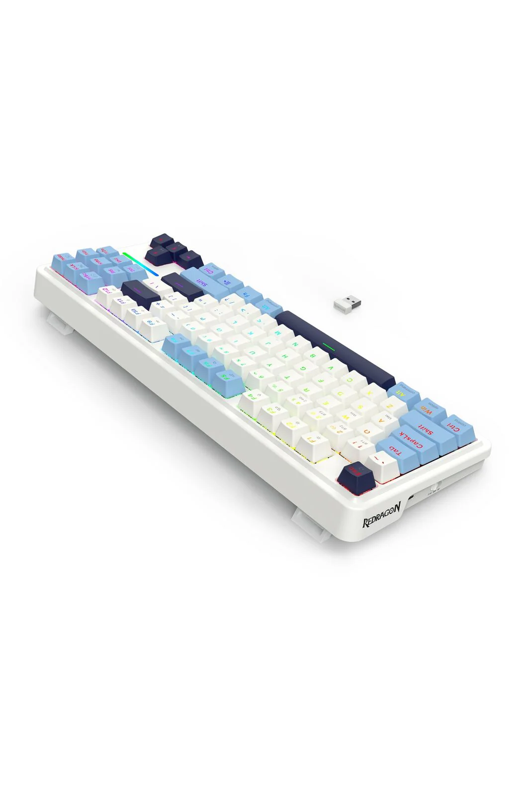 Redragon K728WBB RGB Pro Antonium Pro White TKL Gasket Wireless Mechanical Keyboard - Image 6