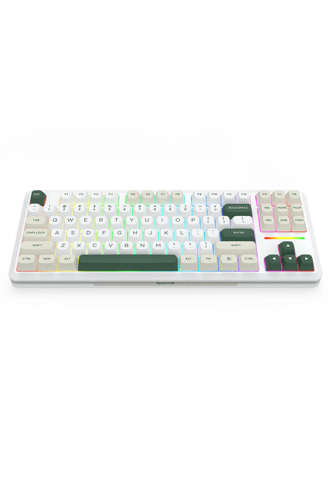 Redragon K734WCG RGB Pro Wildslash White TKL Gasket Wireless Mechanical Keyboard - Image 5