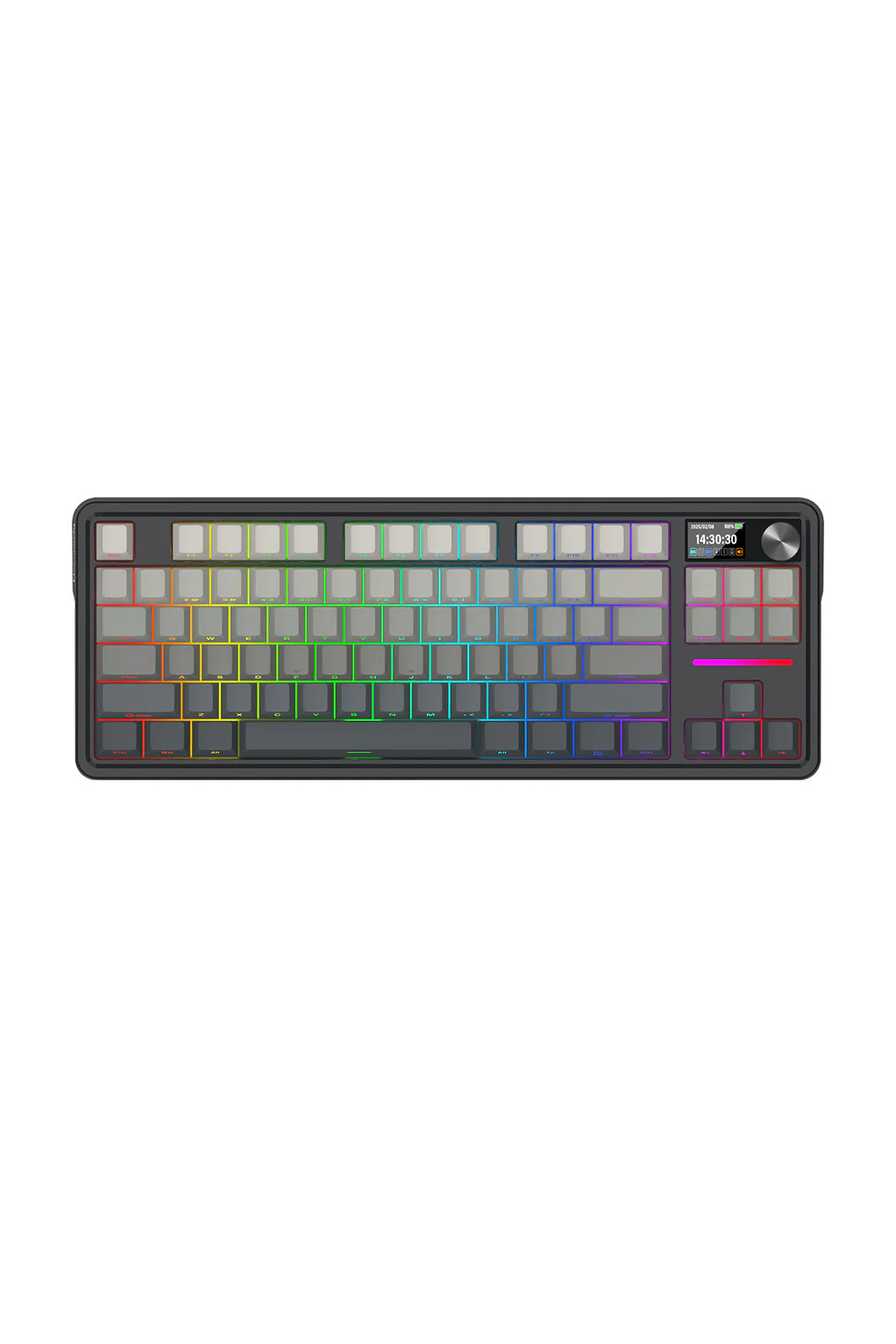 Redragon K743SP-RGB-PRO Antonium LCD Black 75% Customisable RGB Mechanical Gaming Keyboard