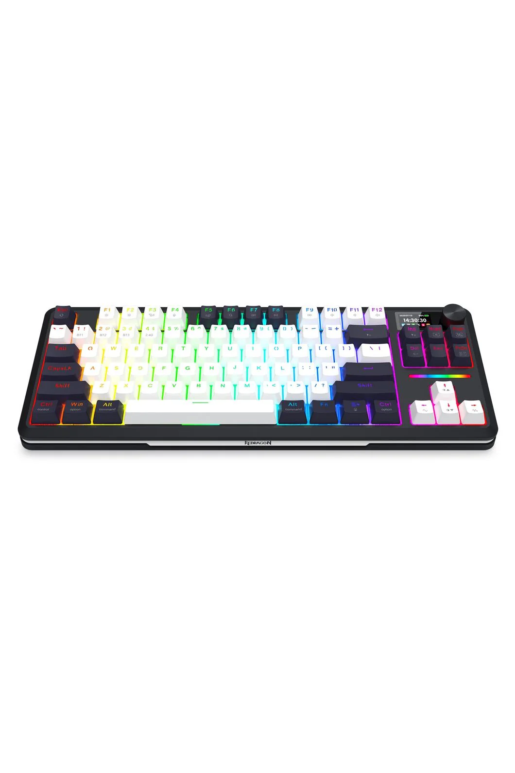 Redragon K746WB RGB Pro Wildslash LCD Black 84-Key Gasket Wireless Mechanical Keyboard - Image 3