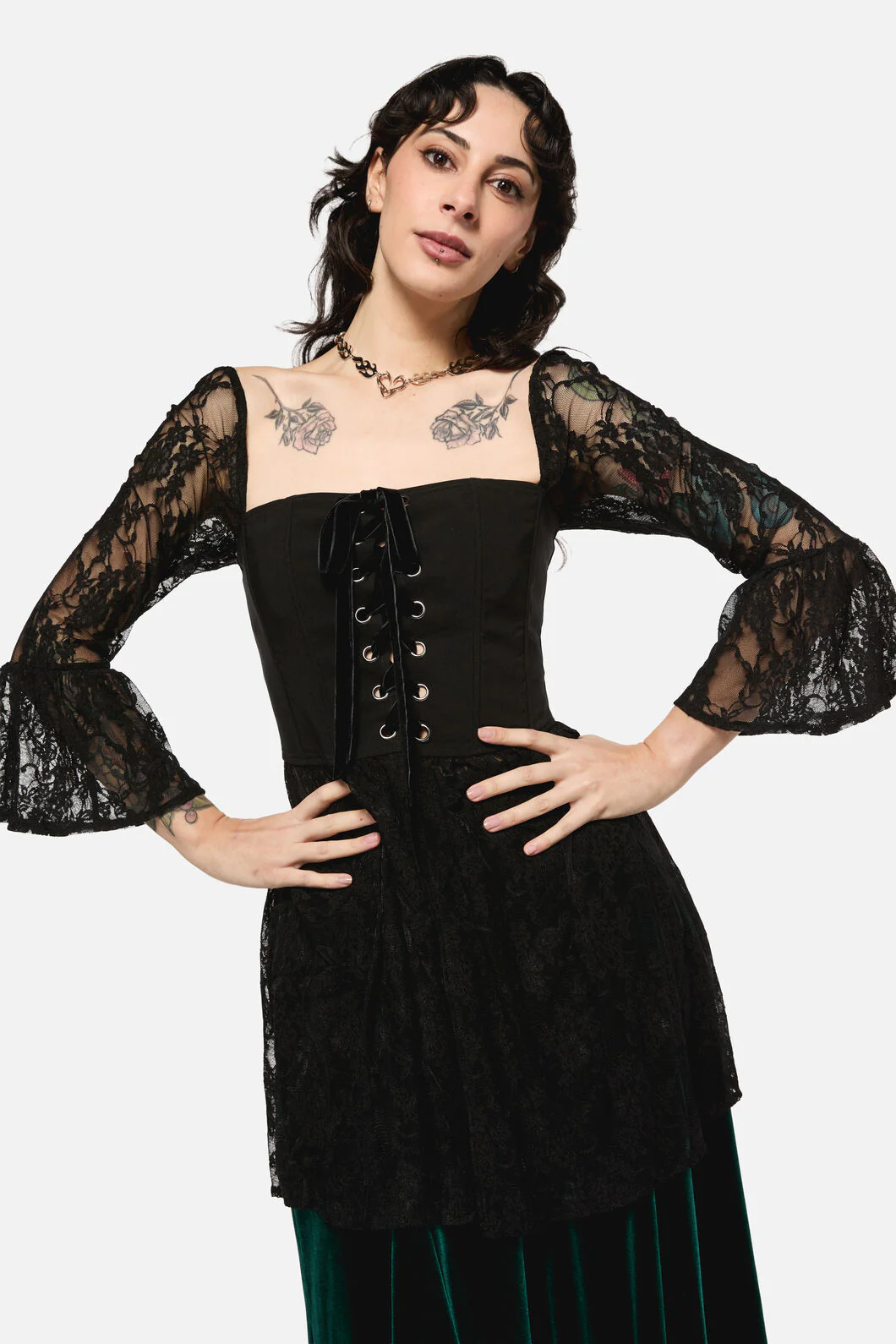 Keeper Of The Woods Lace Corset Top - Image 2