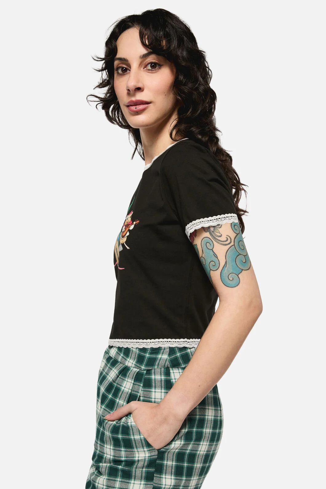 Keeper Of The Woods Lace Trim T-Shirt - Image 2