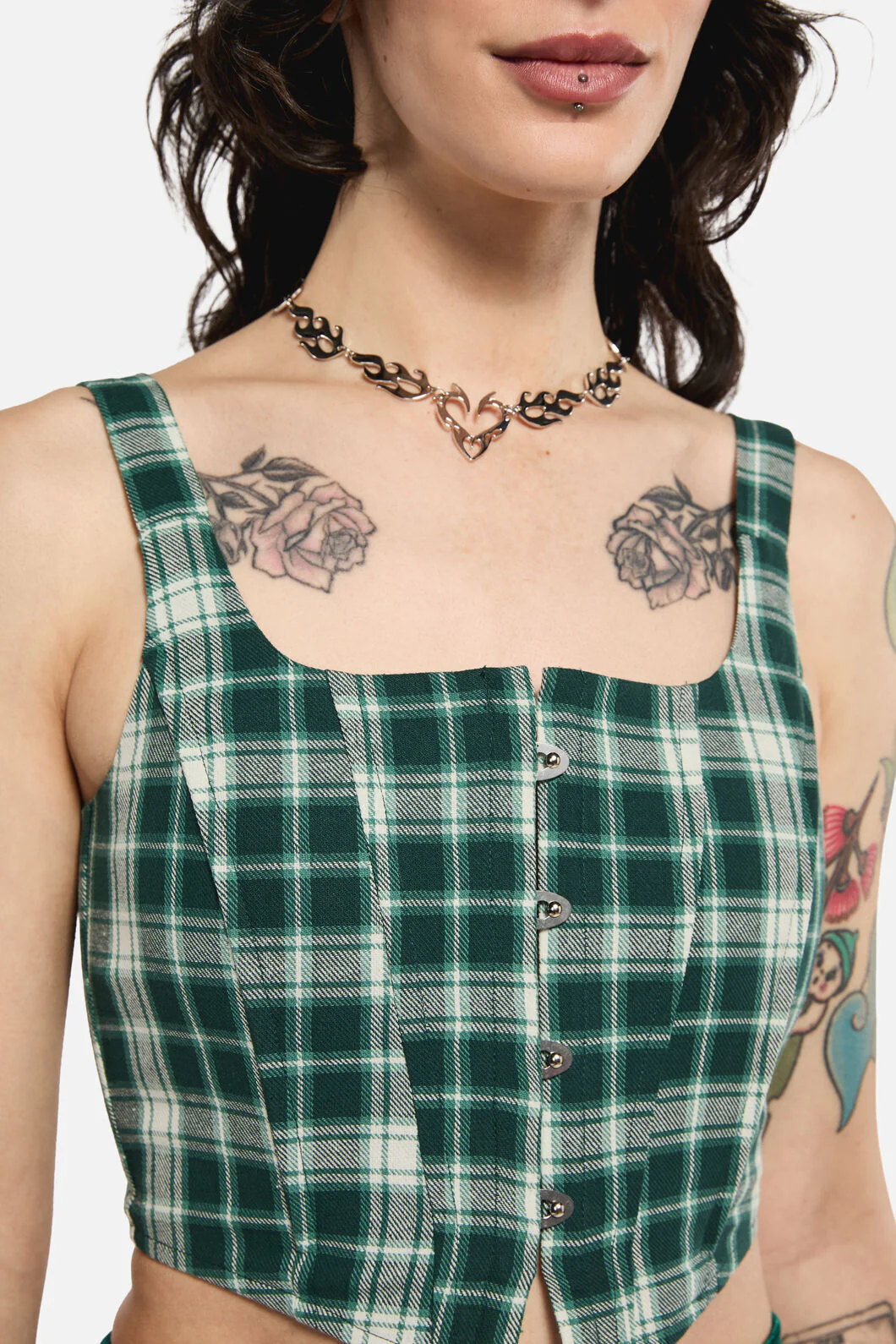 Keeper Of The Woods Tartan Corset Top - Image 6