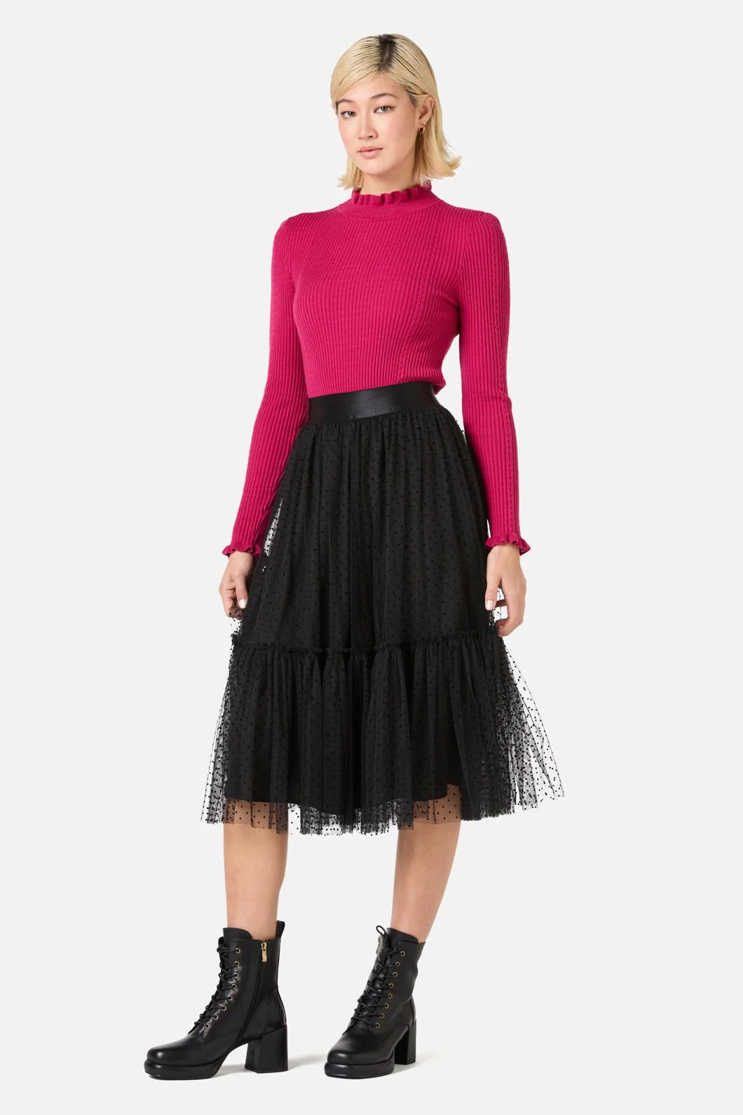 Keira Tulle Midi Skirt - Image 10