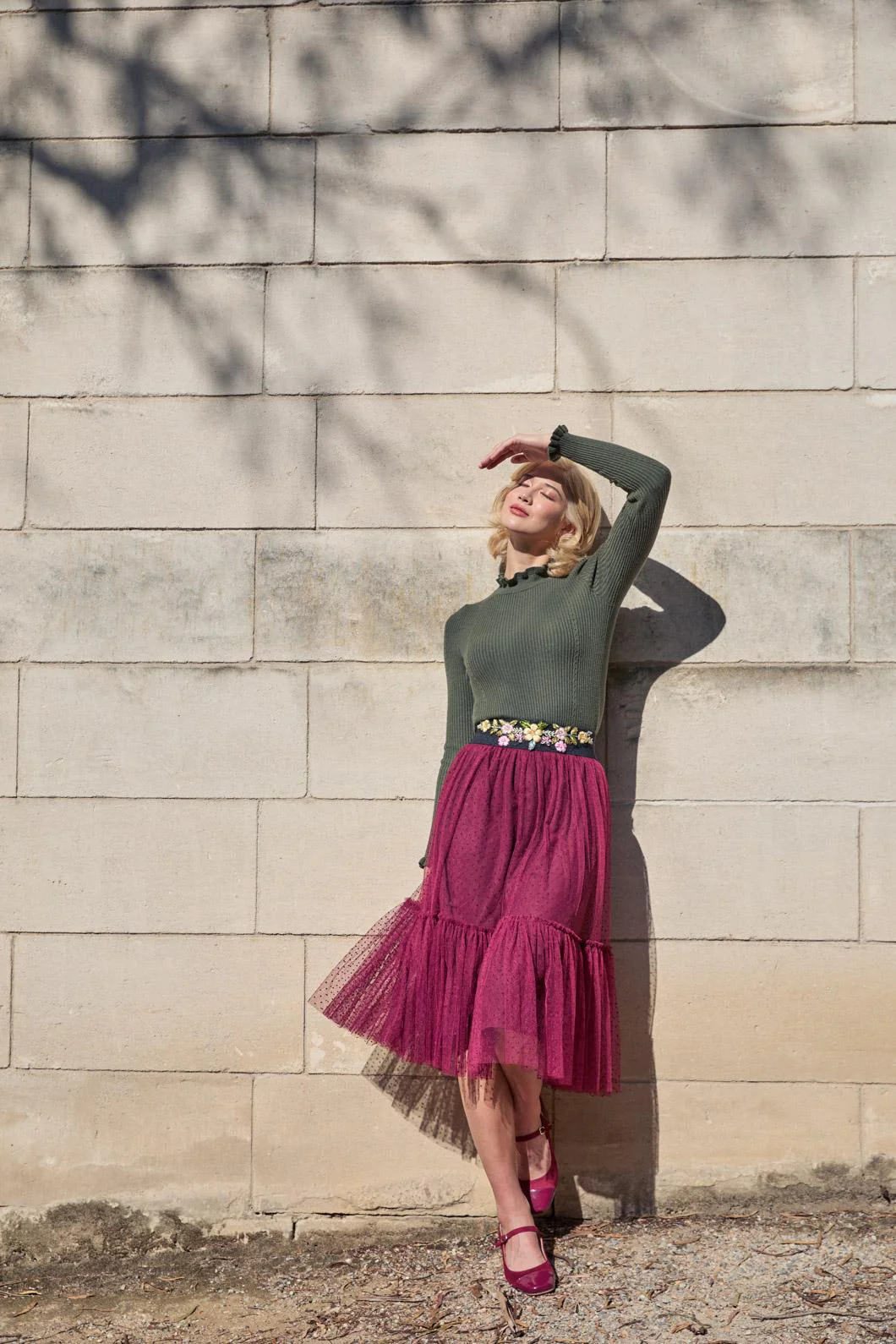 Keira Tulle Midi Skirt - Image 2