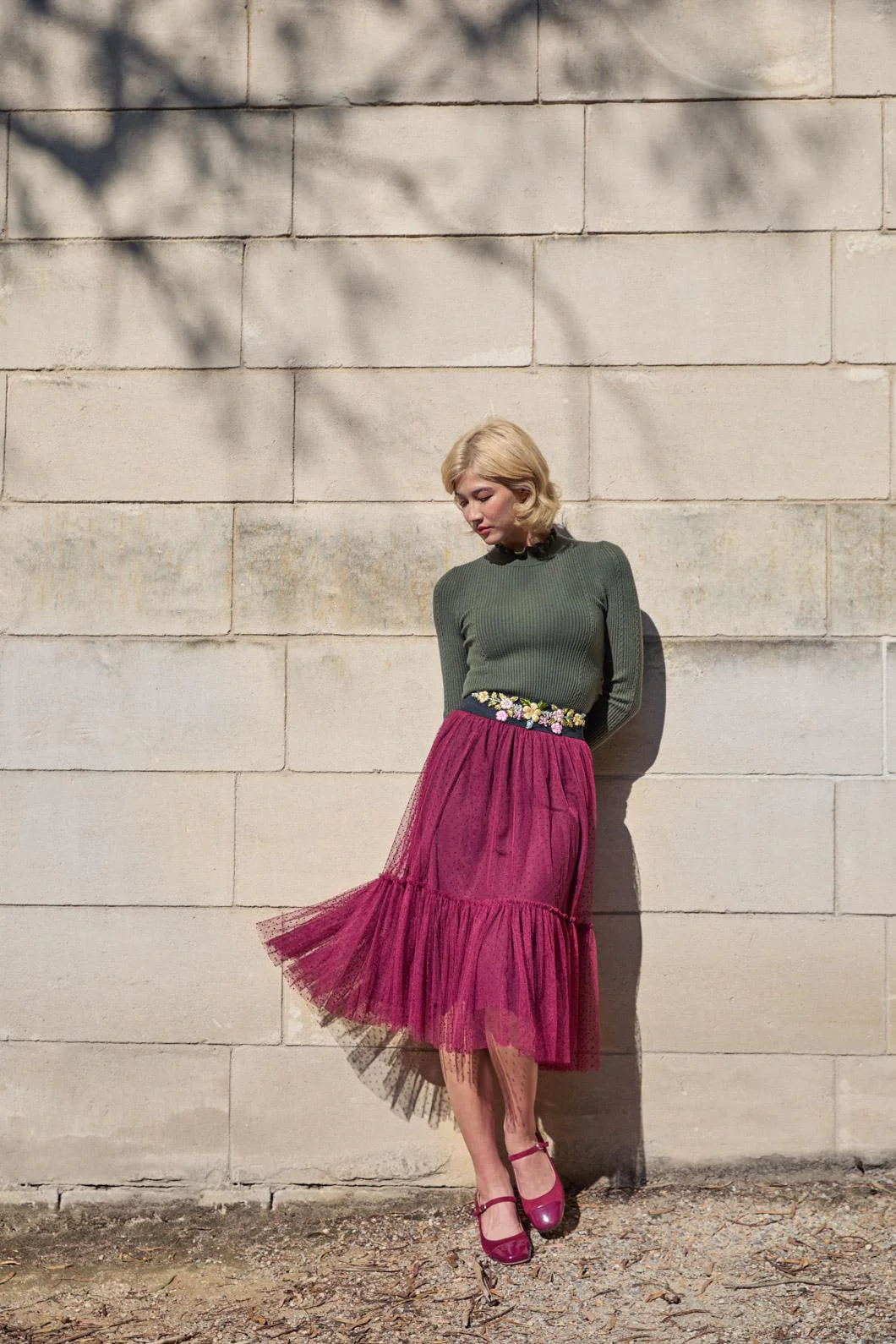 Keira Tulle Midi Skirt - Image 3