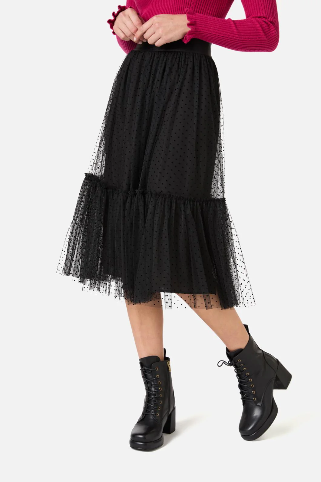 Keira Tulle Midi Skirt - Image 9