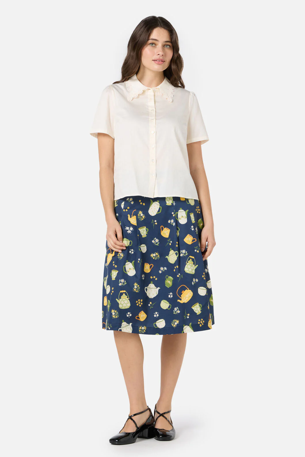 Lacey Collar Blouse - Image 2