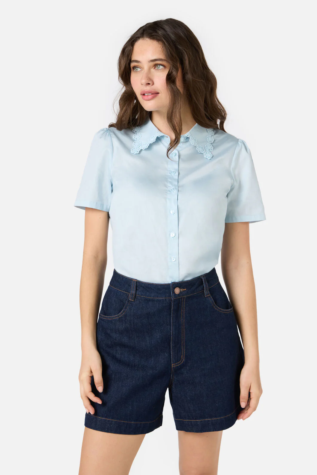 Lacey Collar Blouse - Image 7