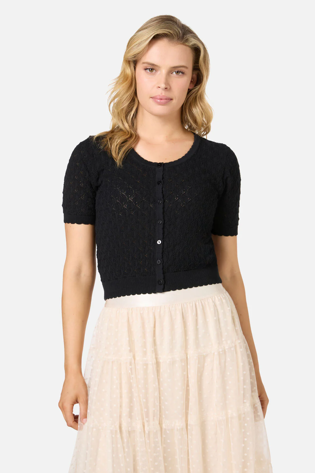 Lacey Short Sleeve Cardigan - Image 9