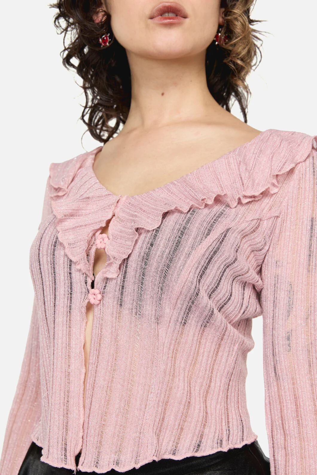 Ladybug Ruffle Cardigan - Image 5