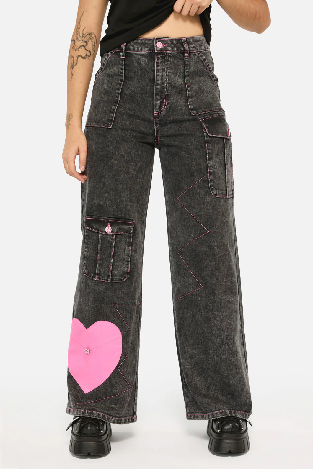 Laneway Acid Wash Pocket Cargo - Image 2