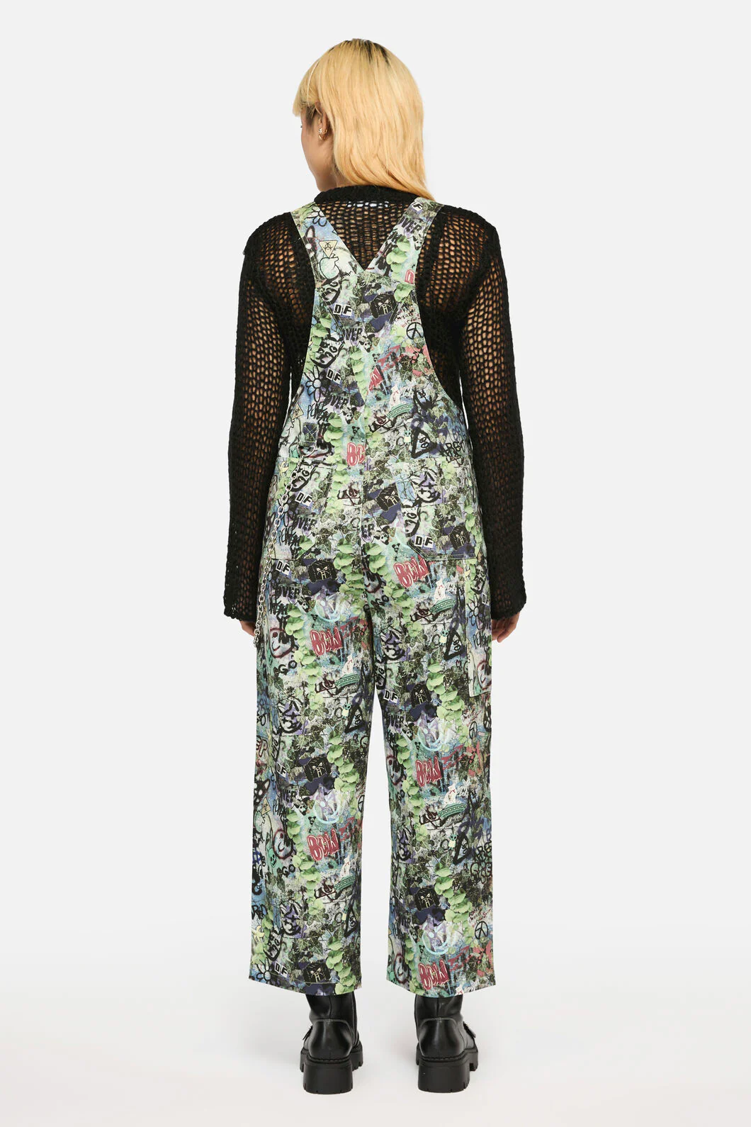 Laneway Print Drill Overalls - Image 5