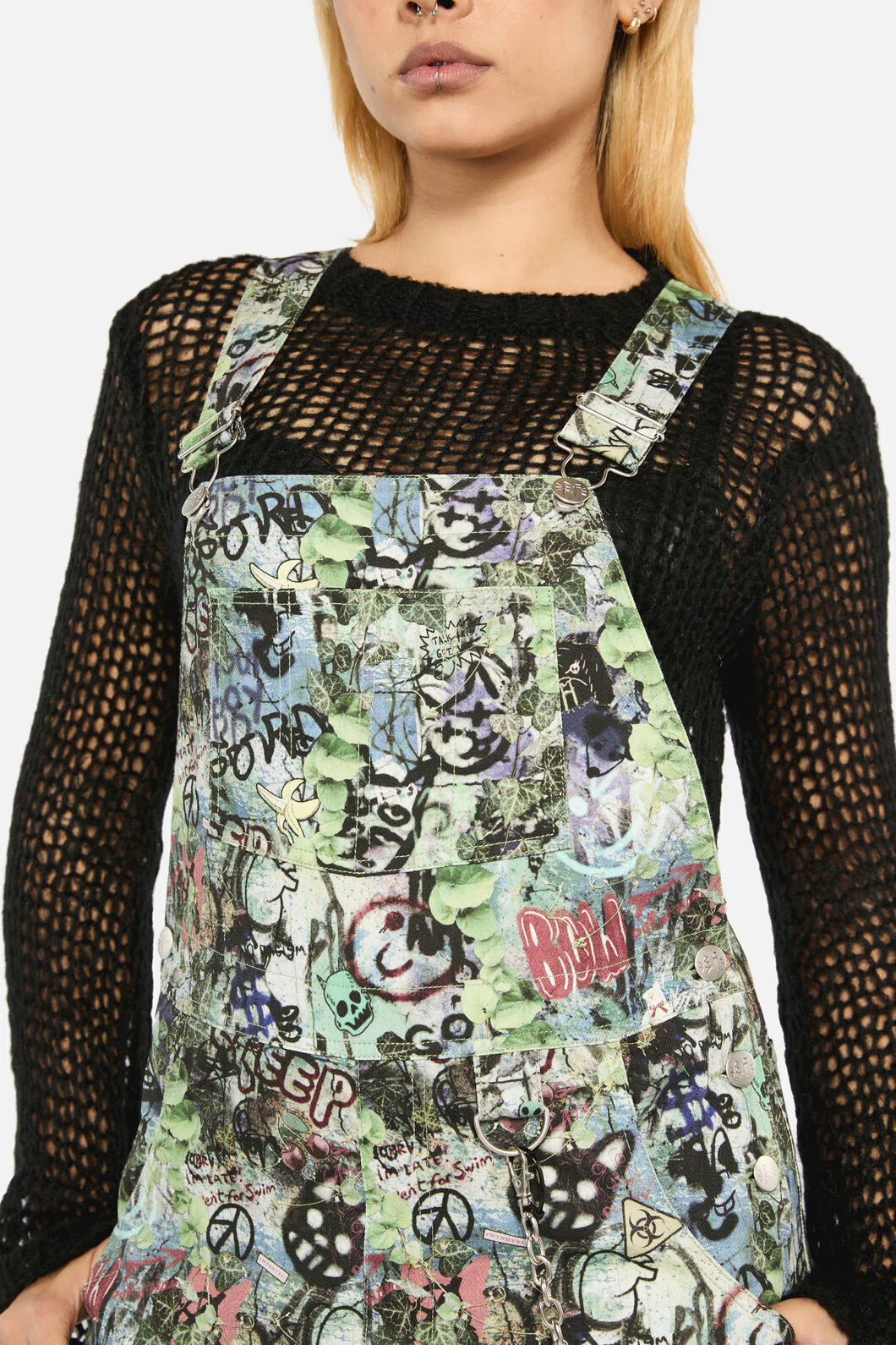 Laneway Print Drill Overalls - Image 7