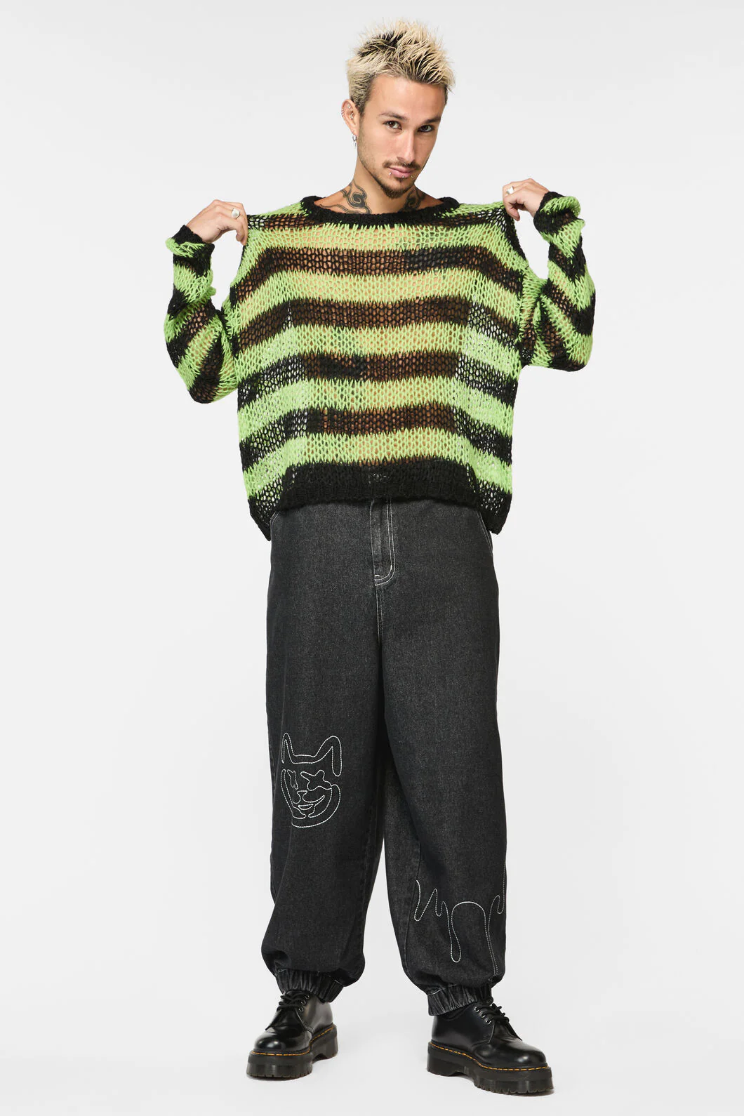 Laneway Distressed Stripe Knit Top - Image 2
