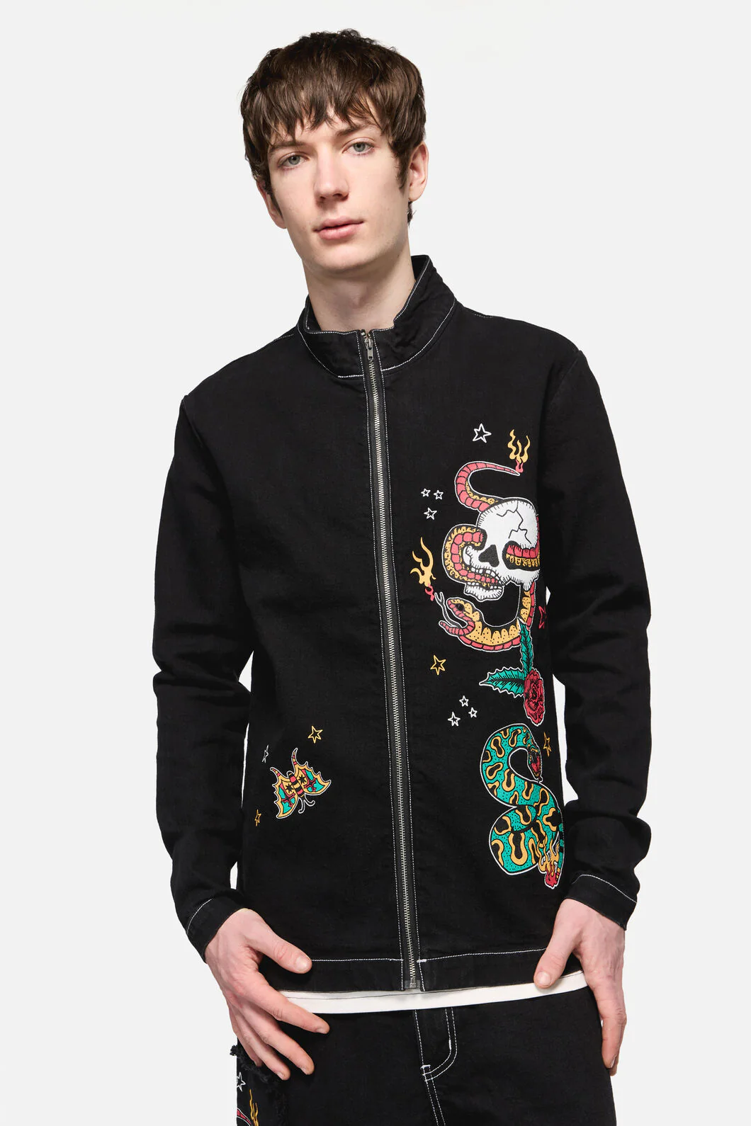 Lawless Denim Zipper Jacket - Image 2