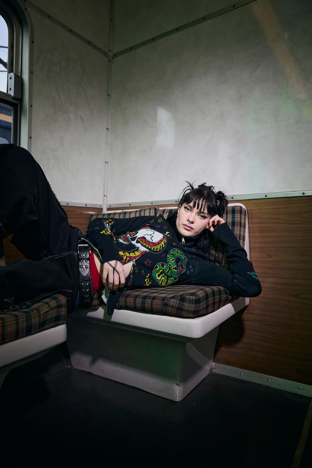 Lawless Grunge Zip Cardigan - Image 2