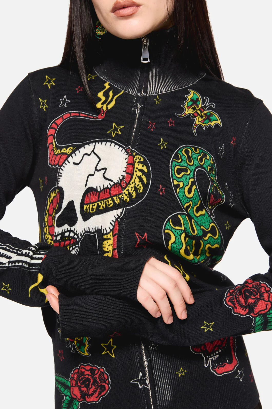 Lawless Grunge Zip Cardigan - Image 8