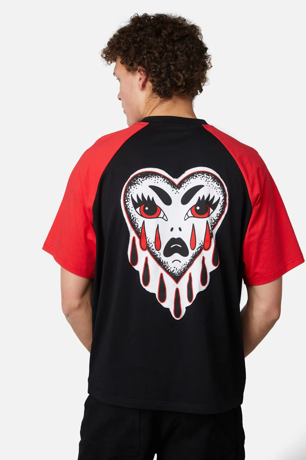 Leave Me Alone Contrast Raglan Tee - Image 2