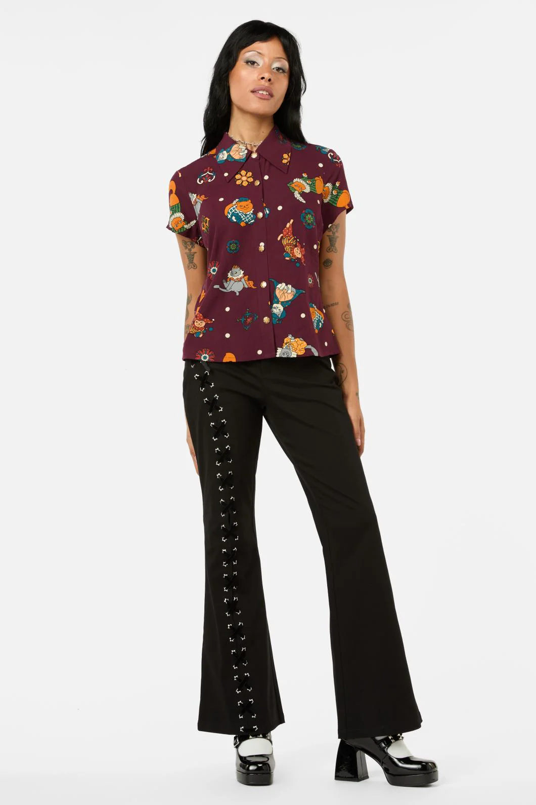 Left Right Print Blouse - Image 2