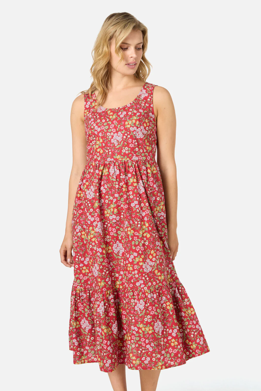 Libby Bee Ditsy Midi Dress - Image 7