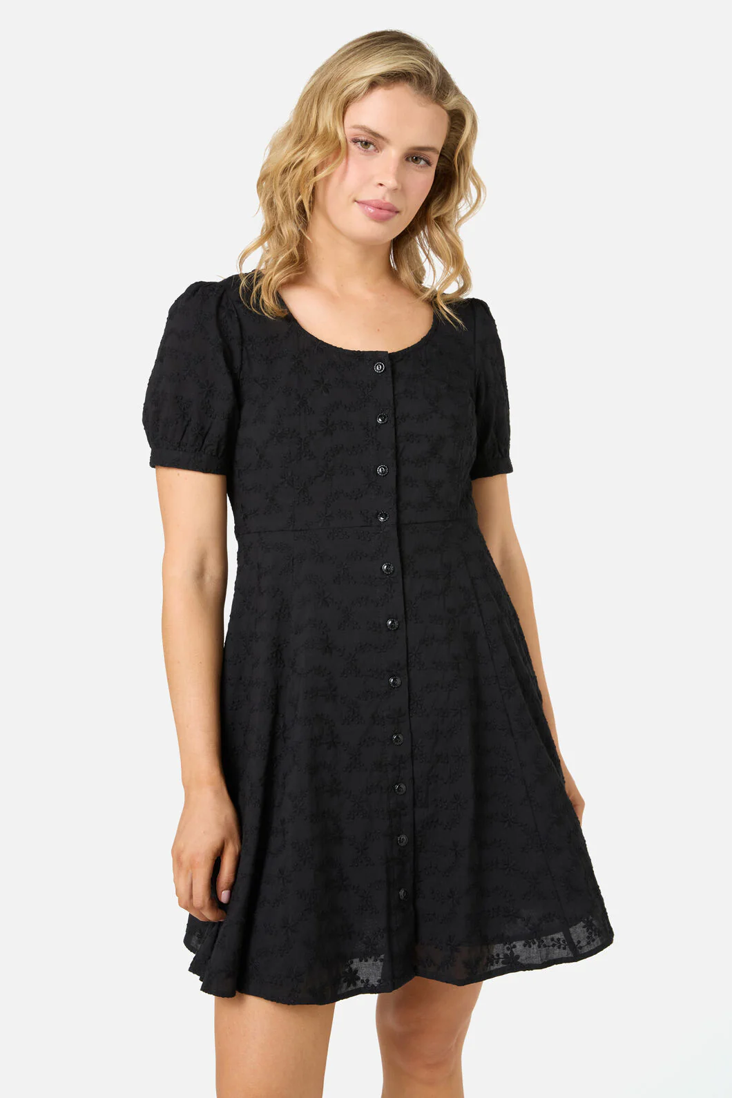 Lily Broidery Mini Dress