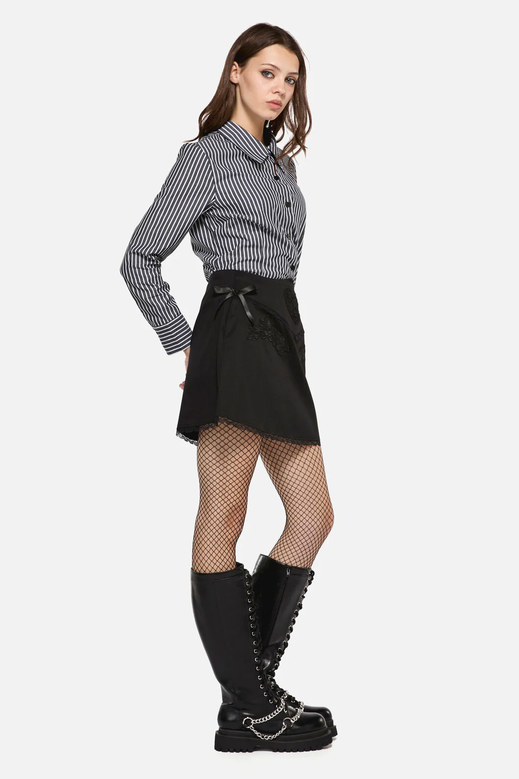 Little Bitter Lacey Mini Skirt - Image 3