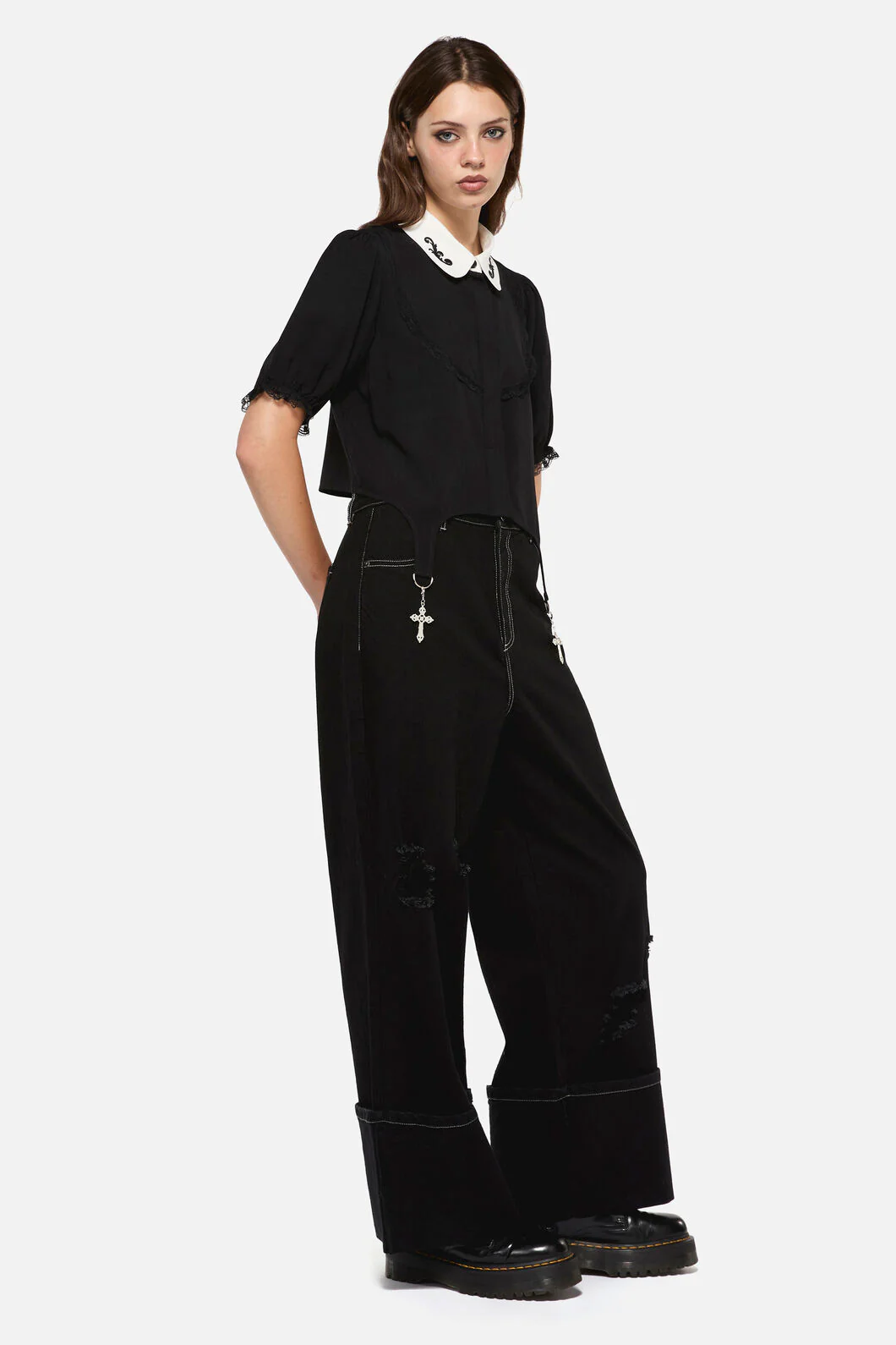 Little Bitter Maid Crop Blouse - Image 3
