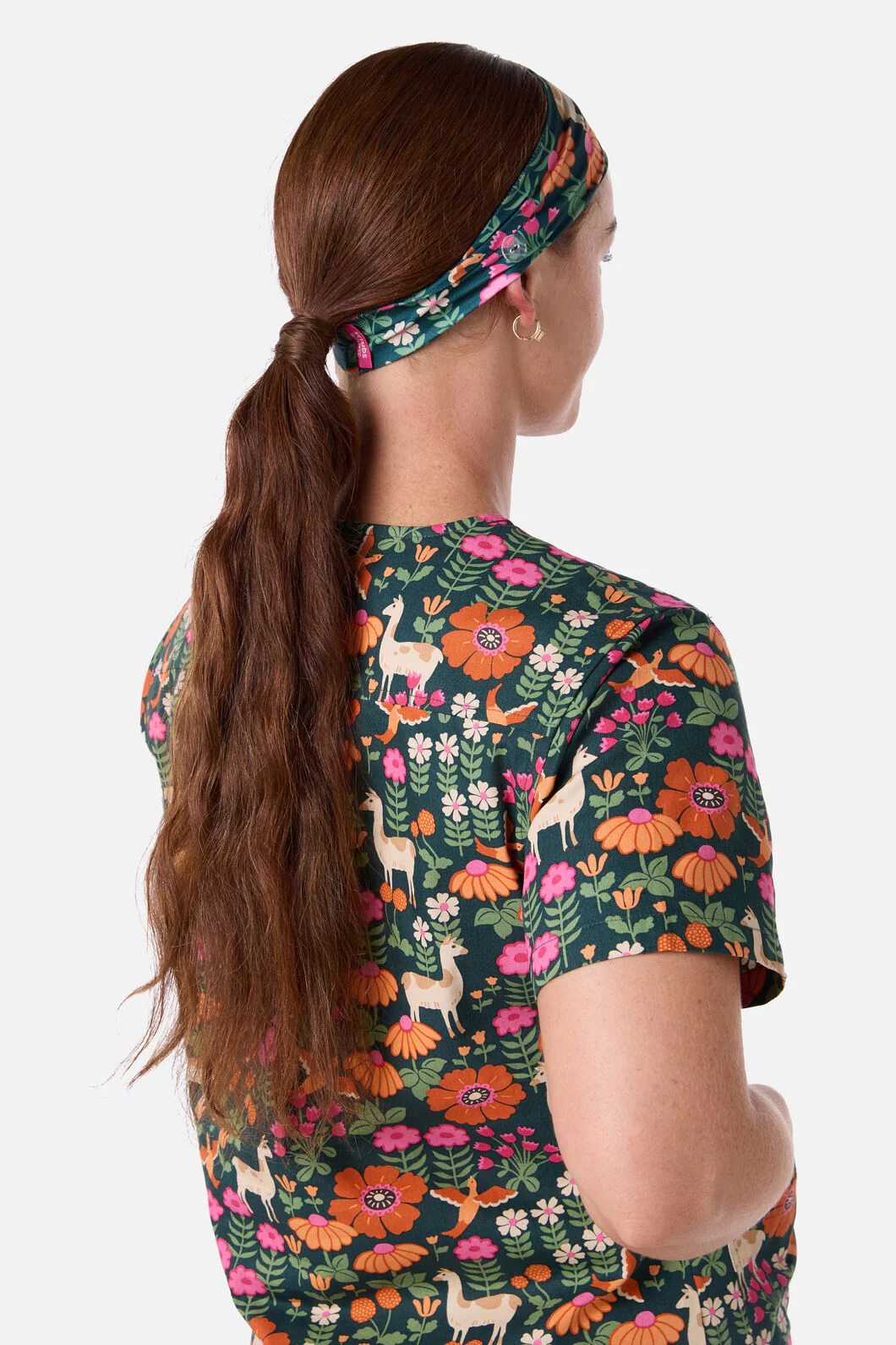 Llama & Bird Scrub Headband - Image 2