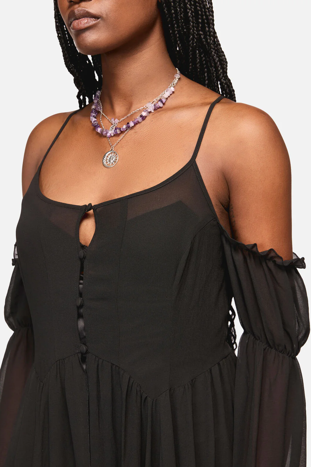 Lolth 2 Piece Goth Layer Dress - Image 5