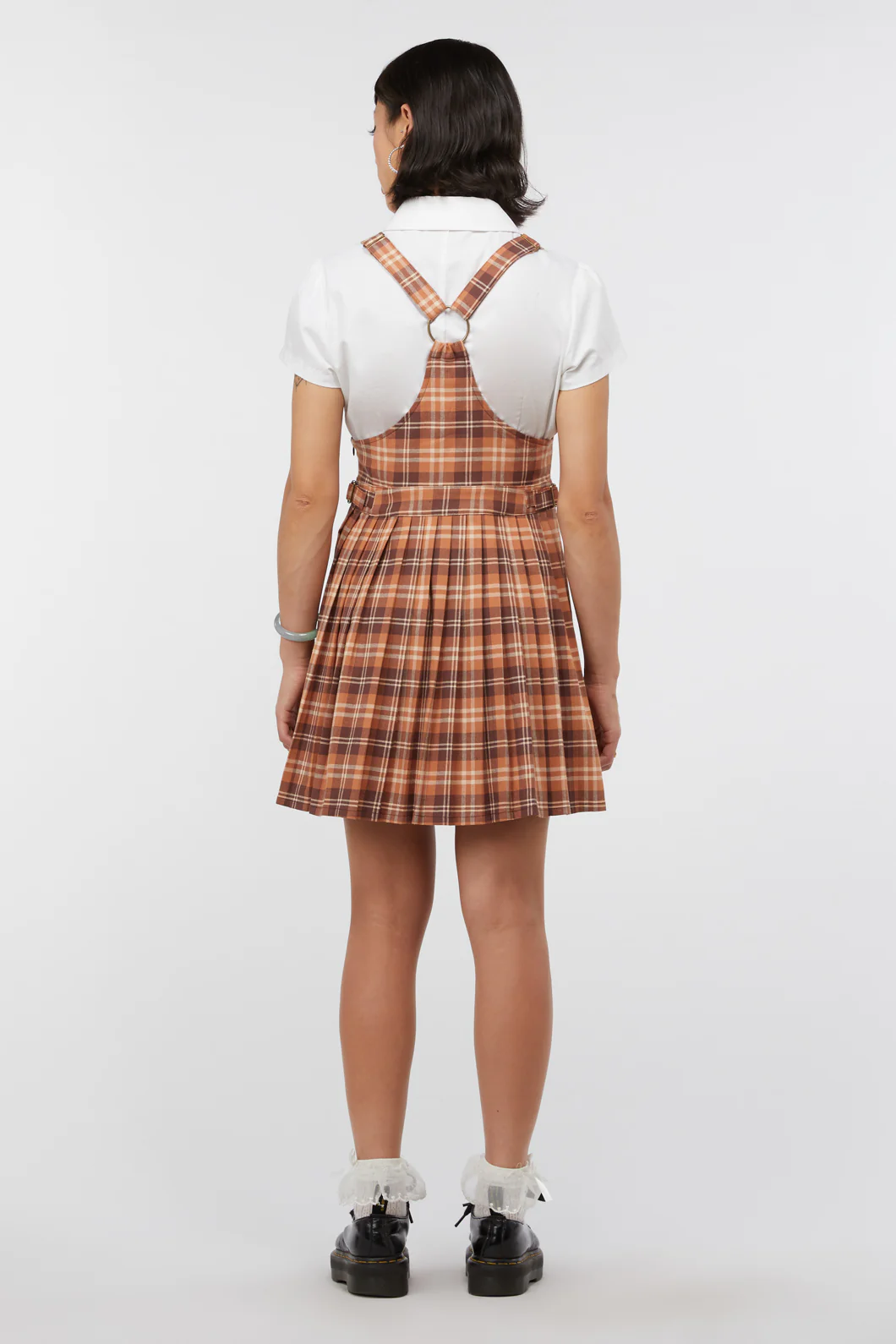 Looking Glass Tartan Pinafore - Image 4