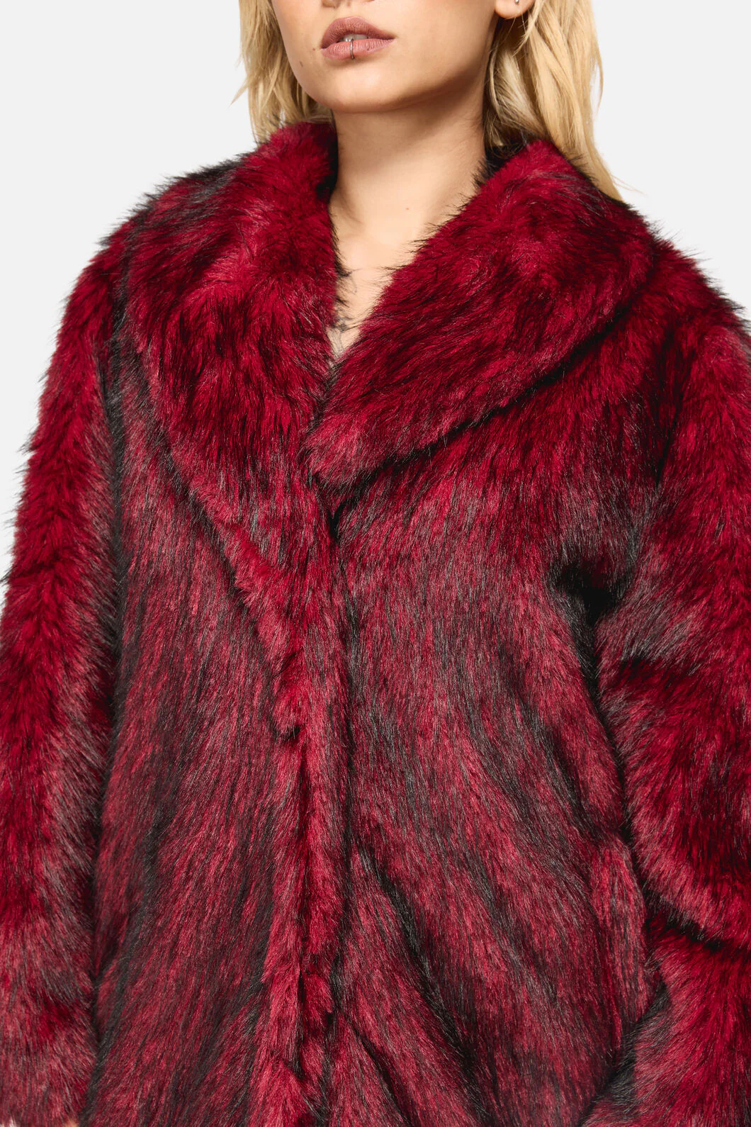 Louve Faux Fur Lined Coat - Image 8