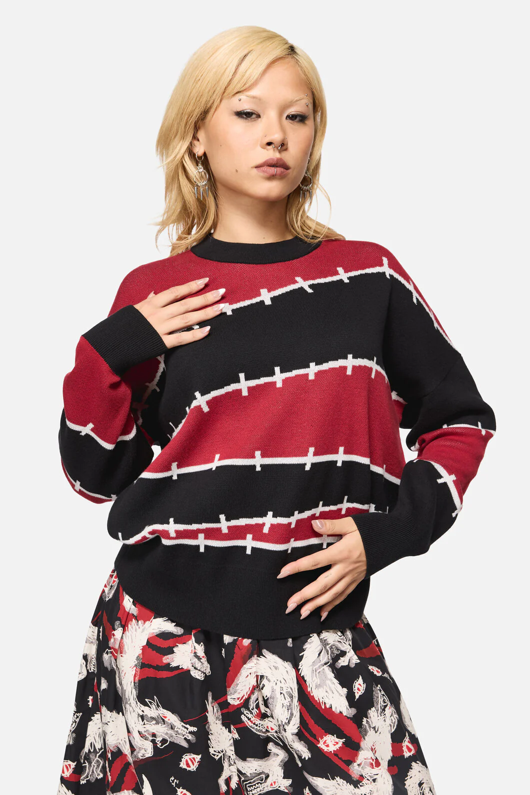 Louve Knitted Oversize Jumper