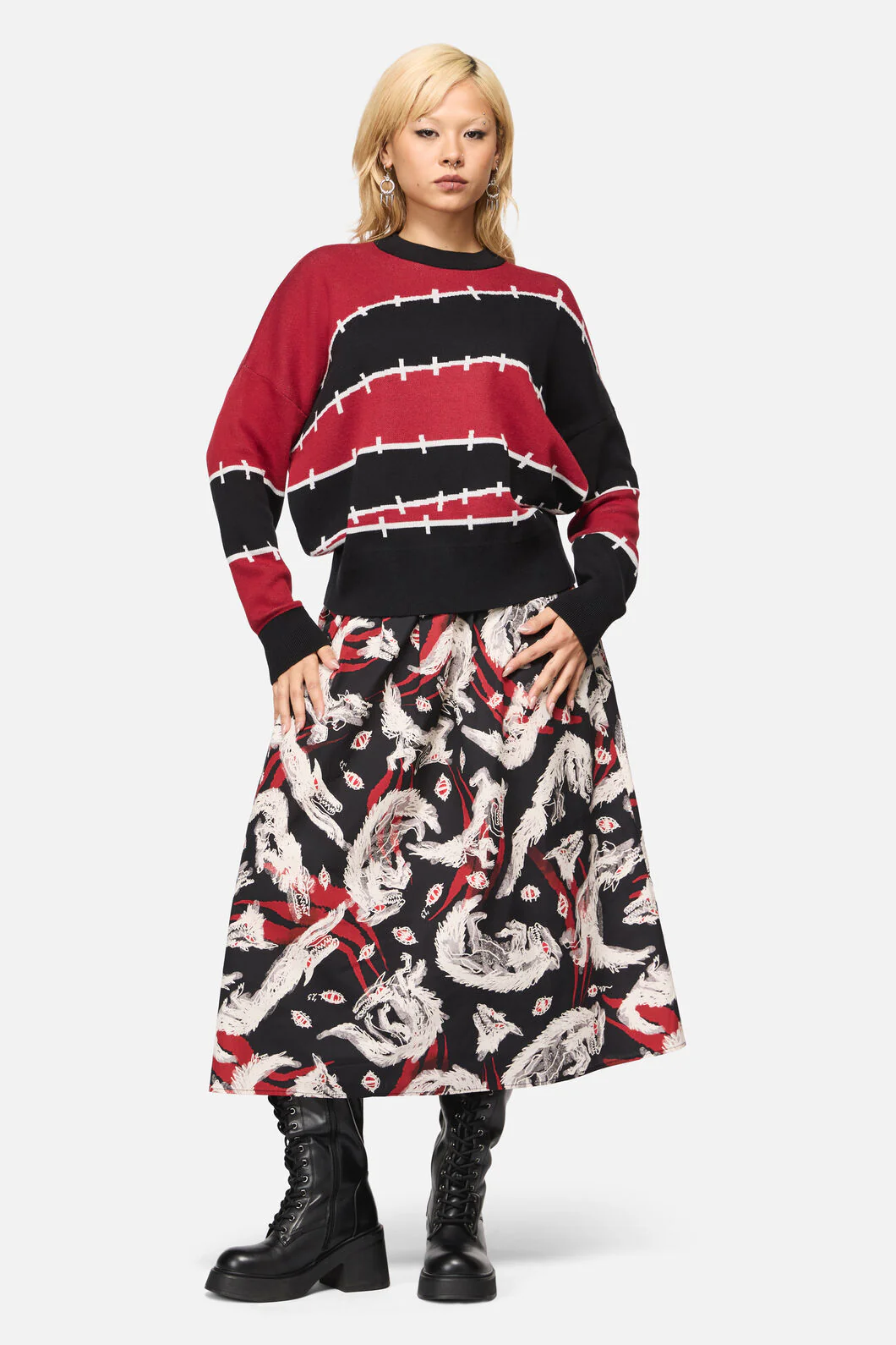 Louve Knitted Oversize Jumper - Image 4