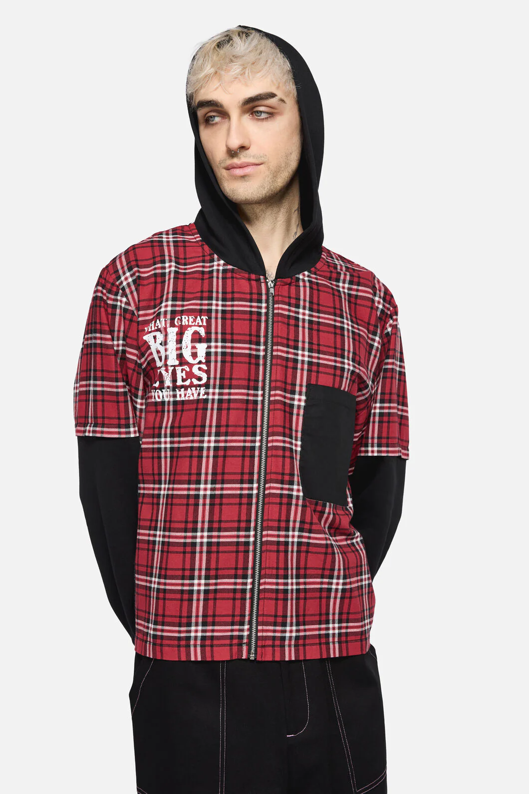 Louve Tartan Hoodie