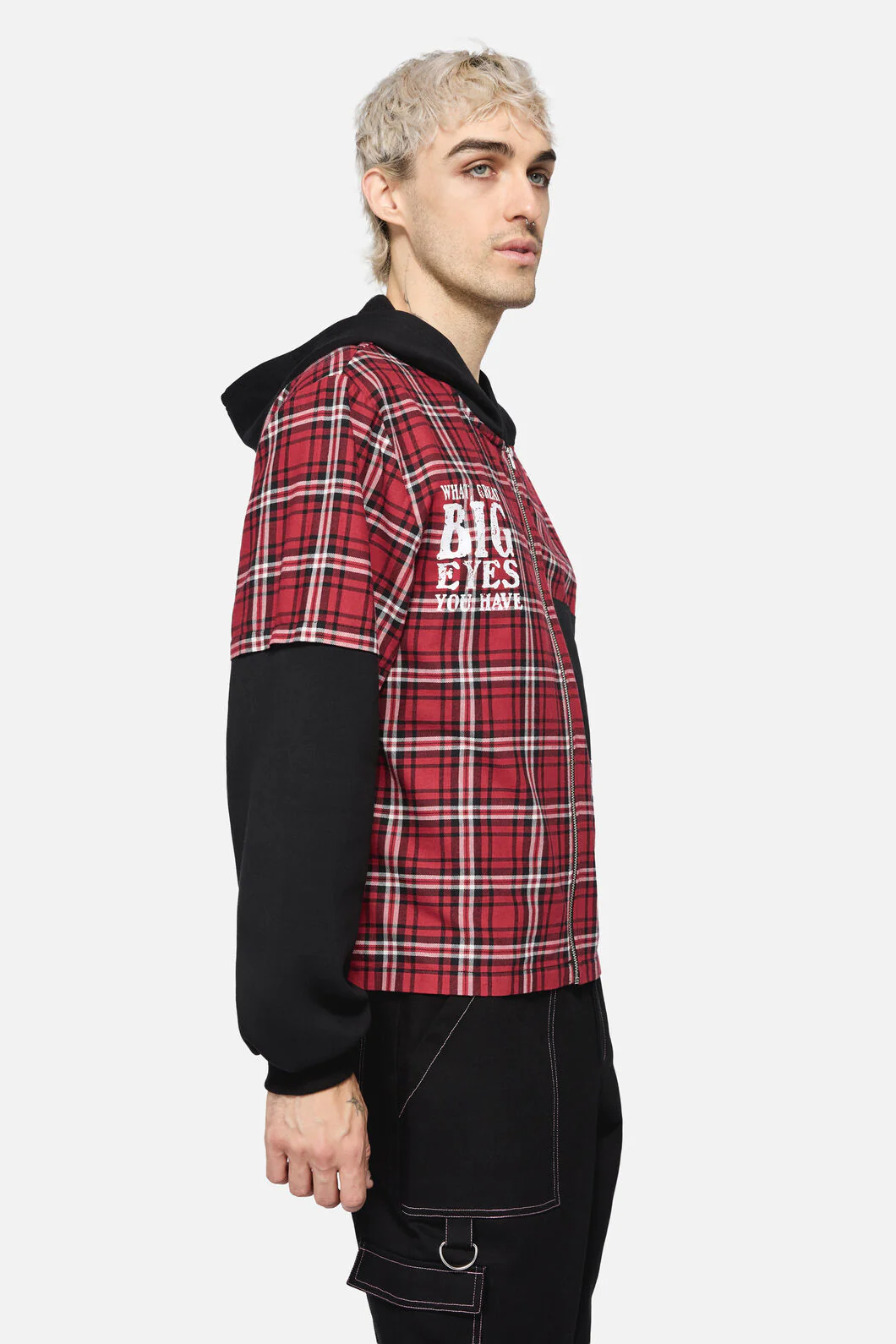 Louve Tartan Hoodie - Image 2