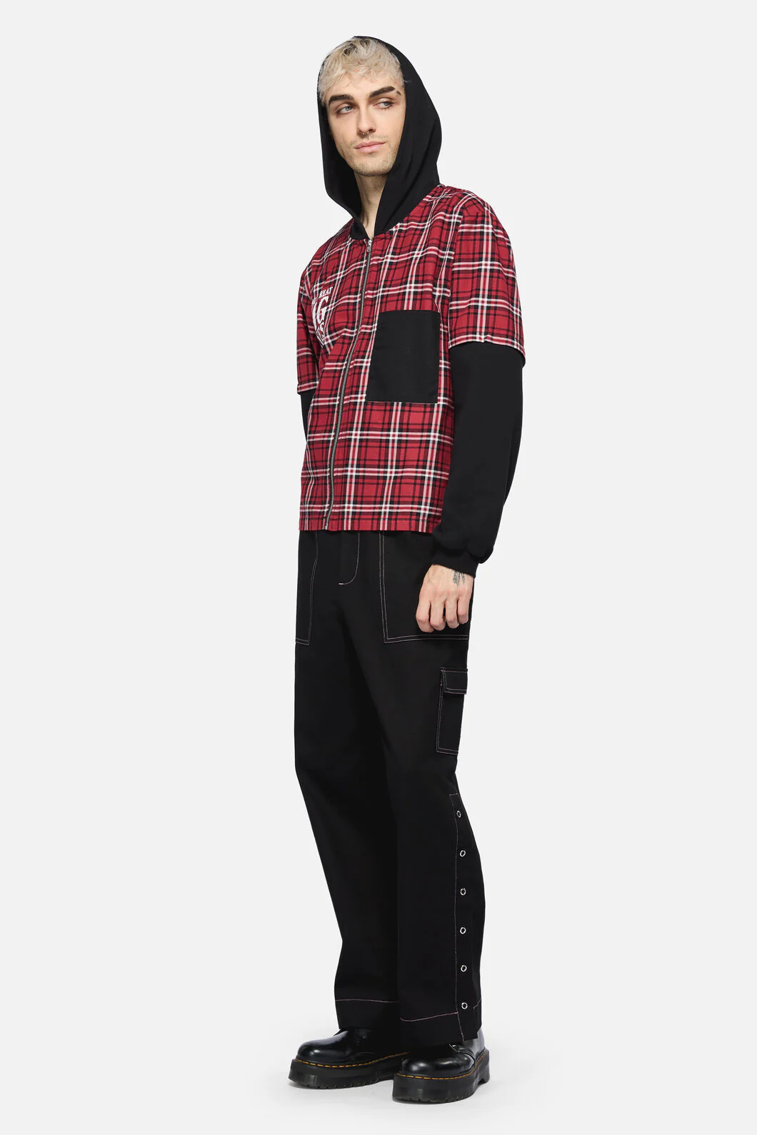 Louve Tartan Hoodie - Image 4