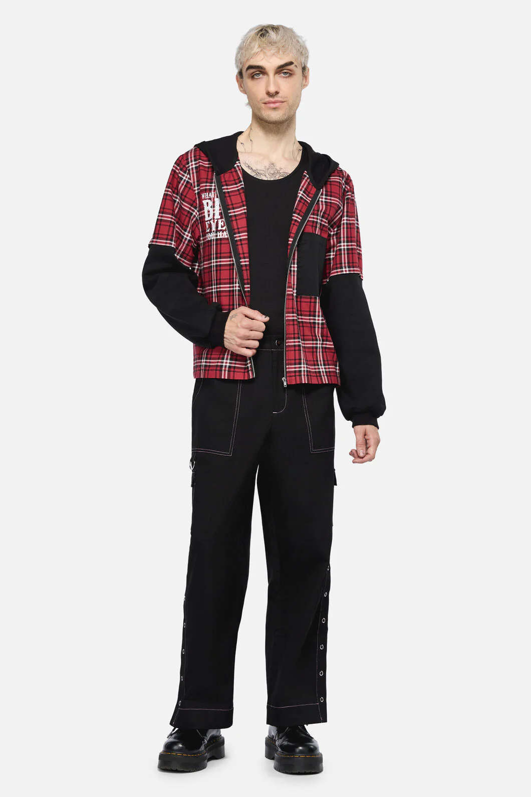 Louve Tartan Hoodie - Image 5