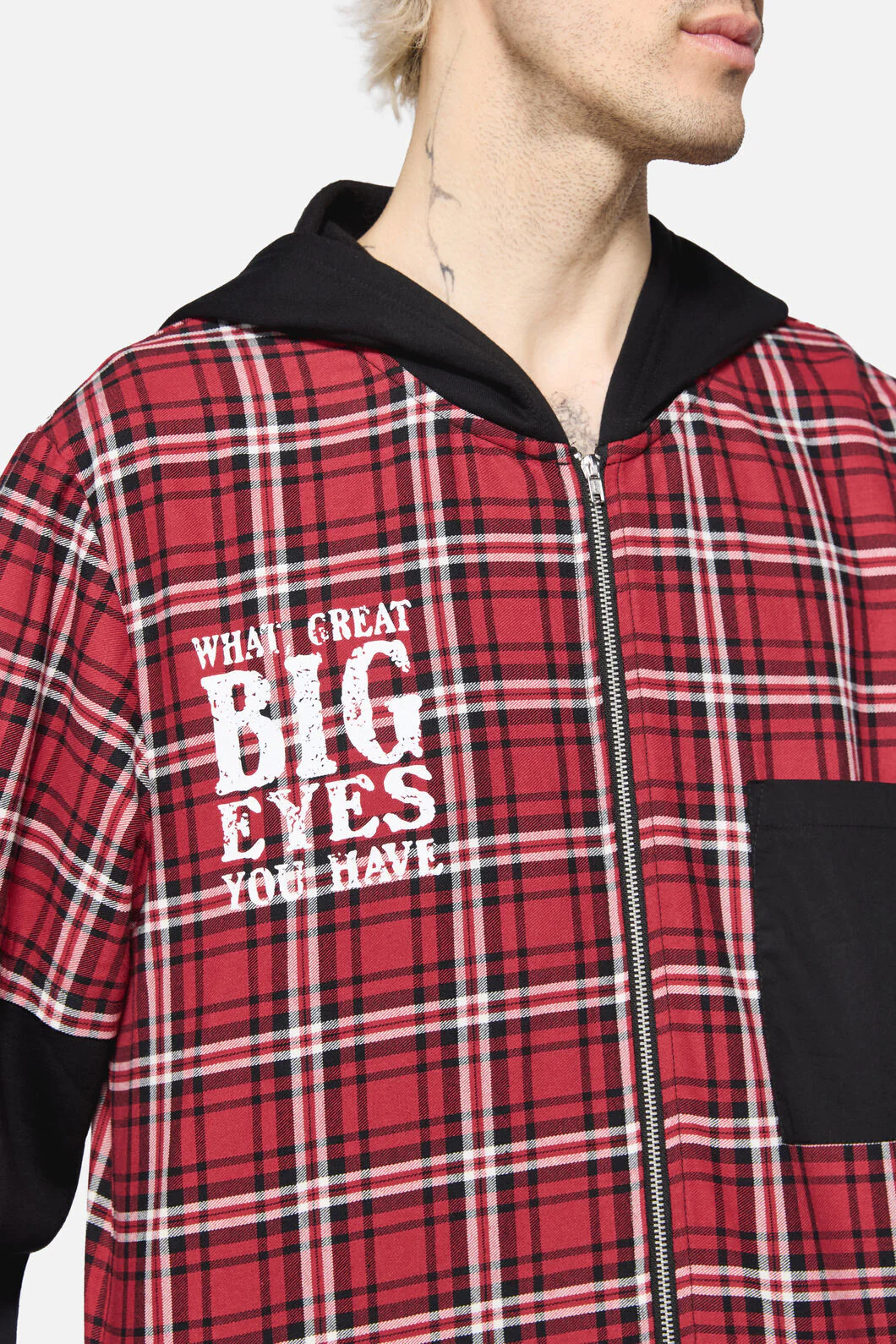 Louve Tartan Hoodie - Image 8
