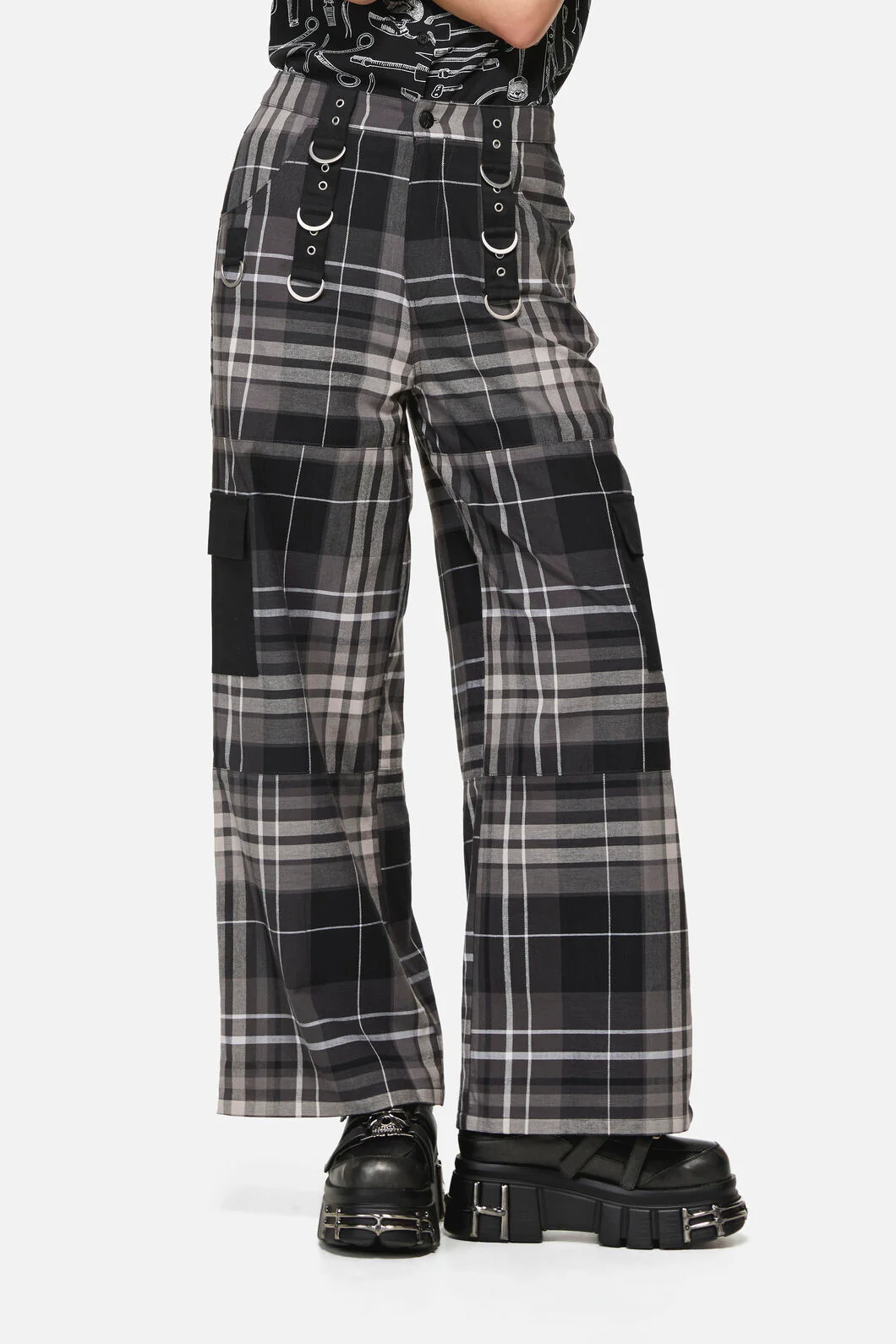 Lovett Goth Tartan Cargo Pant - Image 2