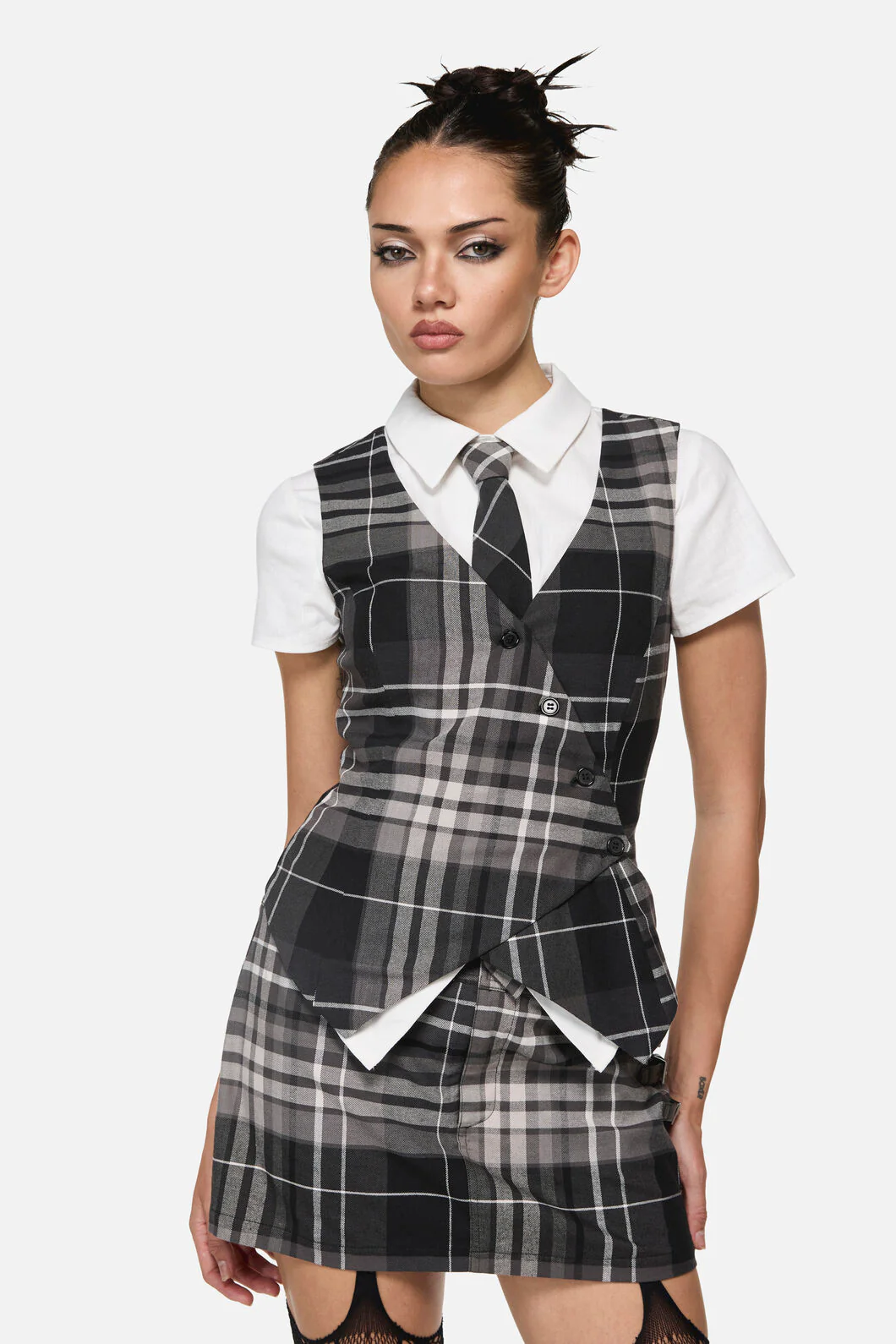 Lovett Tartan Goth Vest