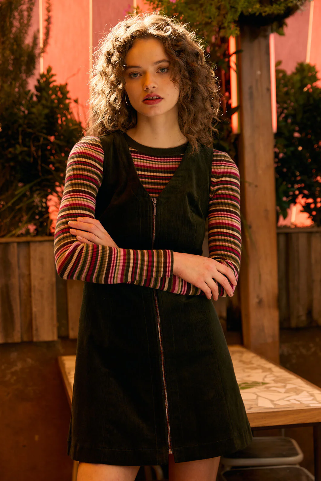 Lucy Stripe Knit Top - Image 2