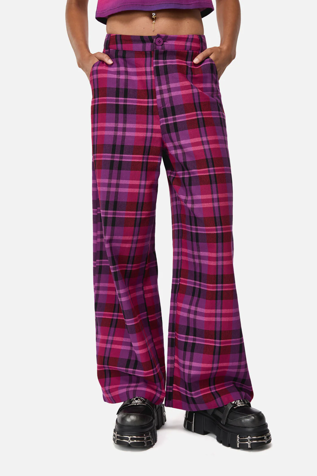 Luna Wide Leg Goth Pant - Image 2