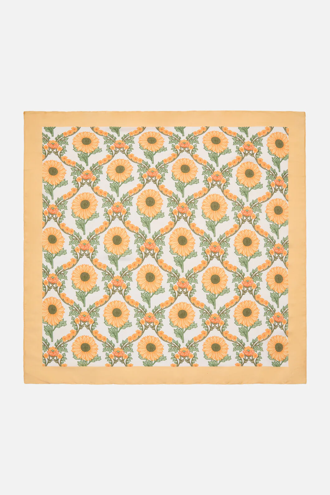 Luxe Sunflower Satin Scarf - Image 2