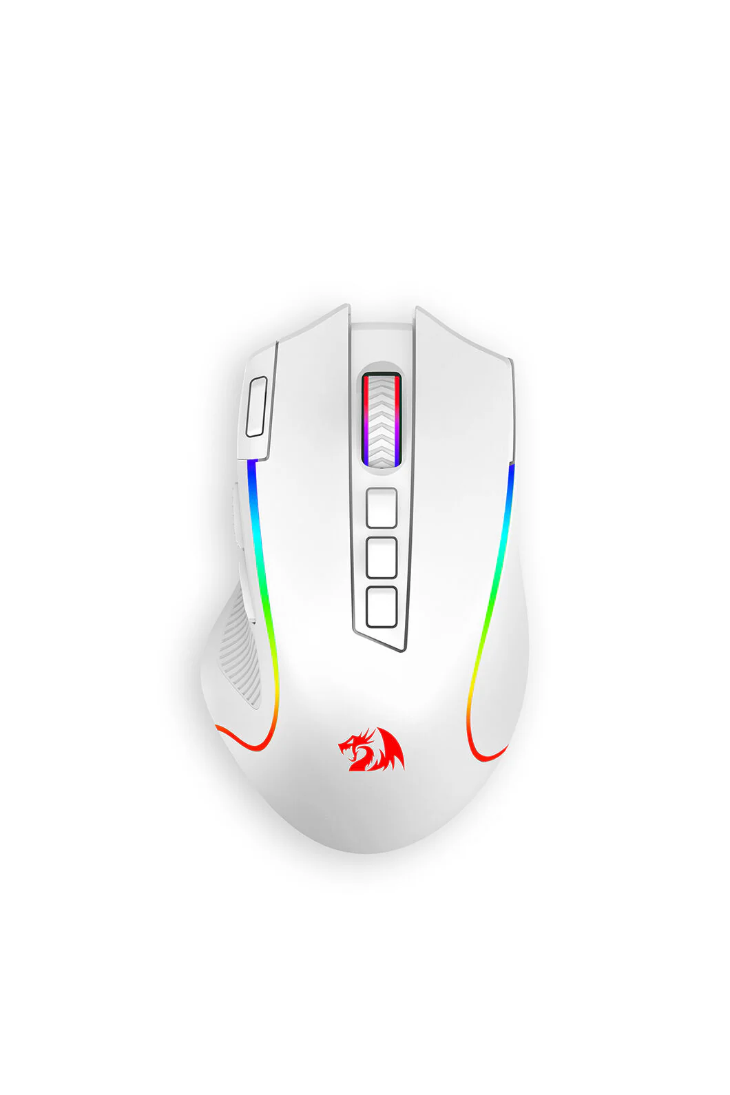 Redragon M612-PRO Predator White Tri-Mode Wireless RGB Gaming Mouse